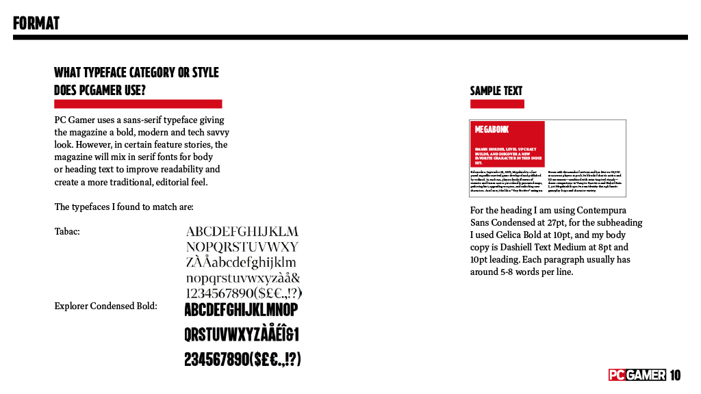 Typography and Hierarchy analysis