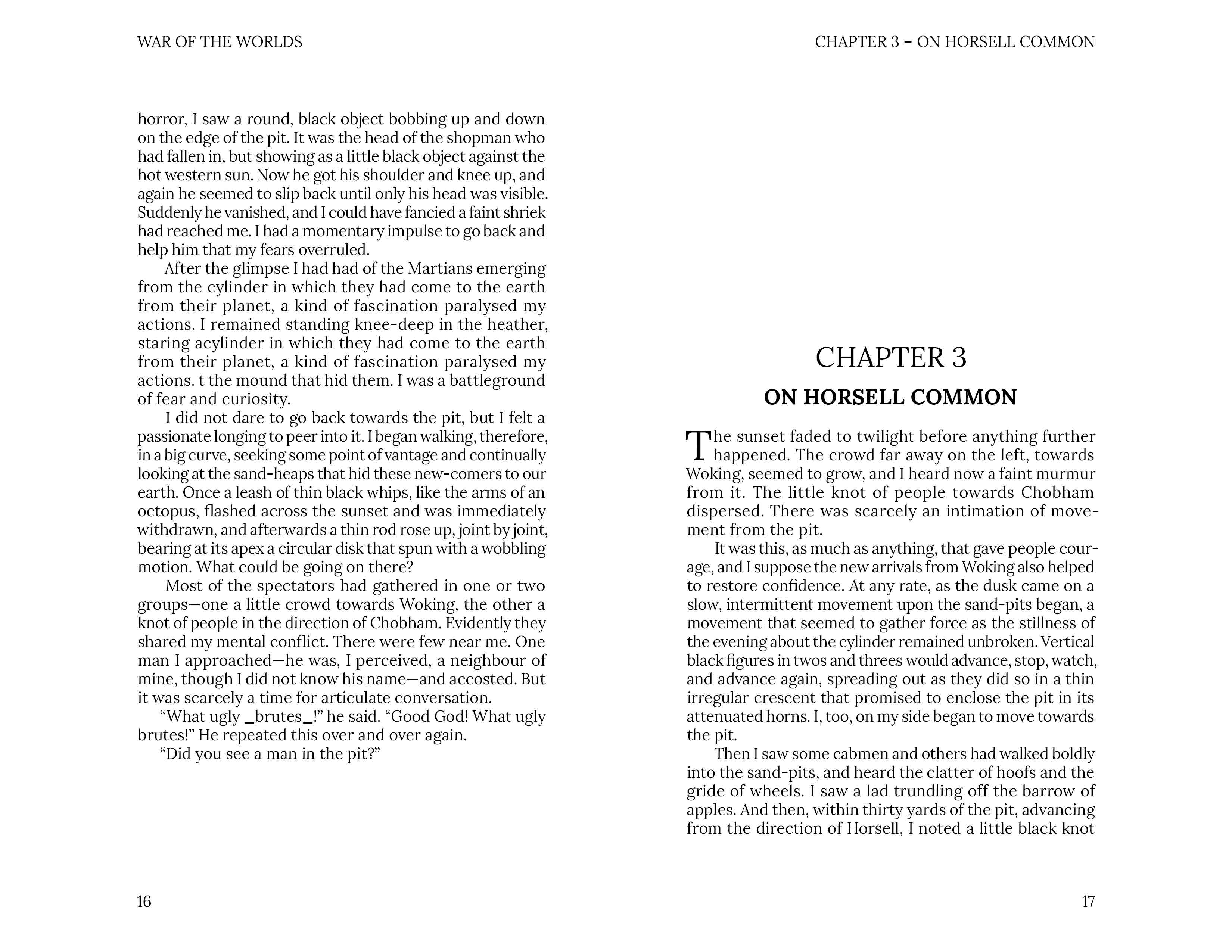 War Of The Worlds Chapter End Spread
